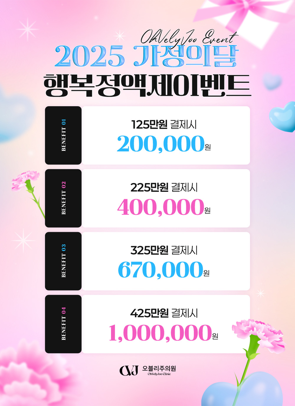 홍대 오블리주의원 이벤트