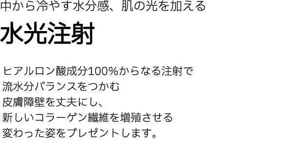 Hyaluronic acid injection
